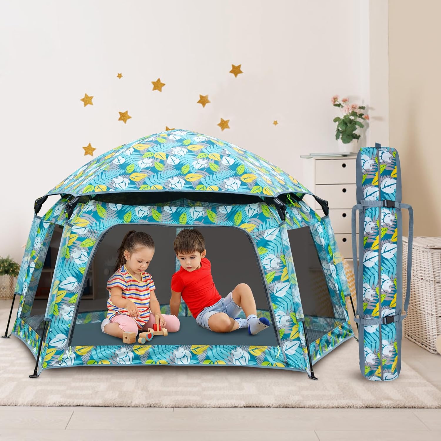 Tienda de campaña desplegable para niños, para exteriores e interiores, casa de juegos de princesa grande para niñas de 1, 2, 3, 4 años