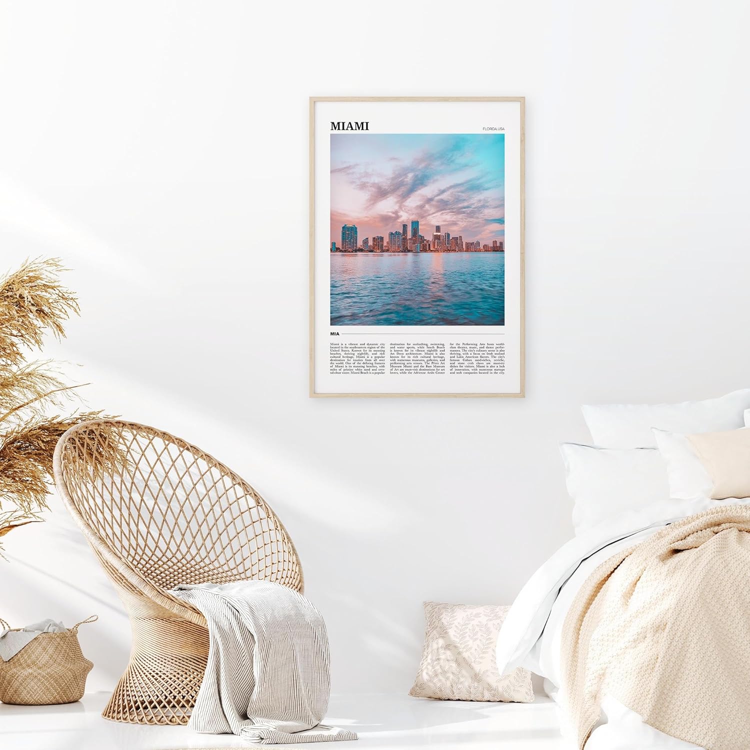 Miami Travel Poster 3, Miami Wall Art, Miami Poster Print, Miami Photo, Miami Decor, Florida, USA