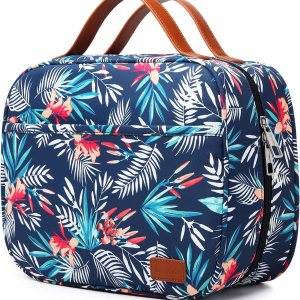 Neceser de viaje colgante, organizador de artículos de tocador de viaje de gran capacidad para mujeres con 4 compartimentos y 1 gancho resistente, Neceser de viaje colgante, organizador de artículos de tocador de viaje de gran capacidad para mujeres con 4 compartimentos y 1 gancho resistente,