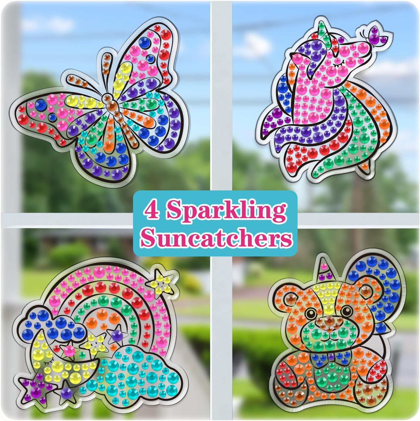 WAHFNG Gem Art, kit de pintura de diamantes para niños, haz tus propios llaveros y atrapasoles  Artes y manualidades para niñas y niños de 6 a 12