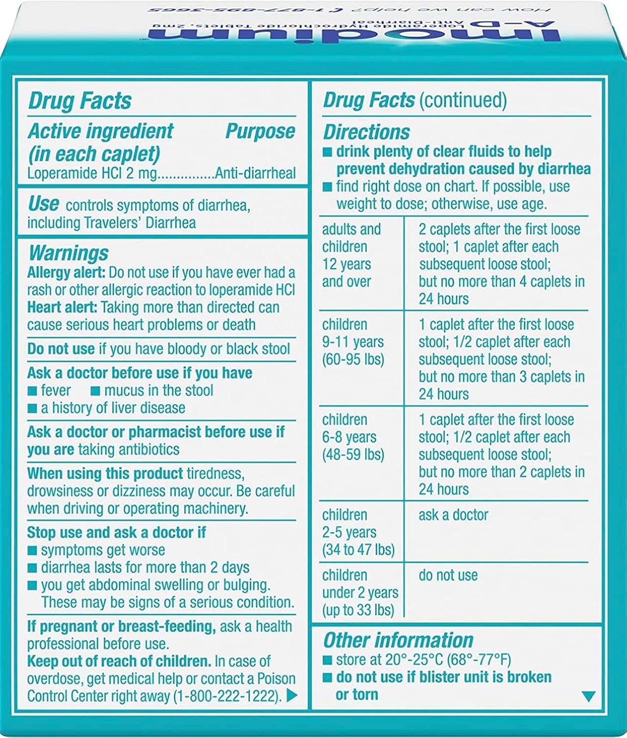 Imodium Tablets – Juego de 24 ct (1) con exclusiva caja de almacenamiento de píldoras portátiles Fusion Shop Store (1)