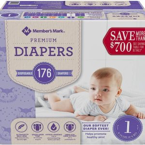 Member’s Mark Premium Pañales para bebé, talla 1 (8-14 libras), 176 unidades Member’s Mark Premium Pañales para bebé, talla 1 (8-14 libras), 176 unidades