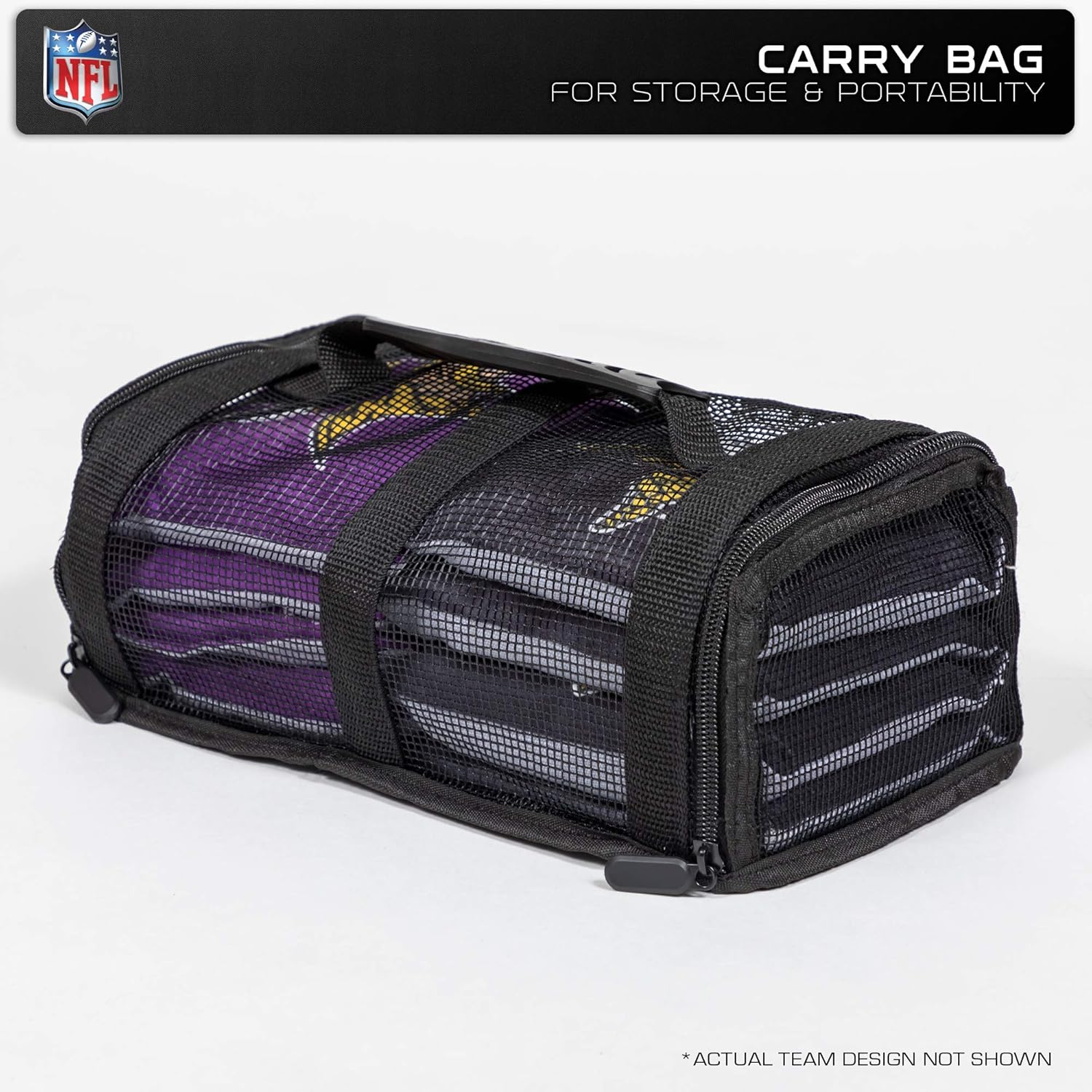 Wild Sports – Bolsas de frijoles de doble cara de fútbol americano profesional de la NFL, 8 unidades, bolsas de lanzamiento de primera calidad para