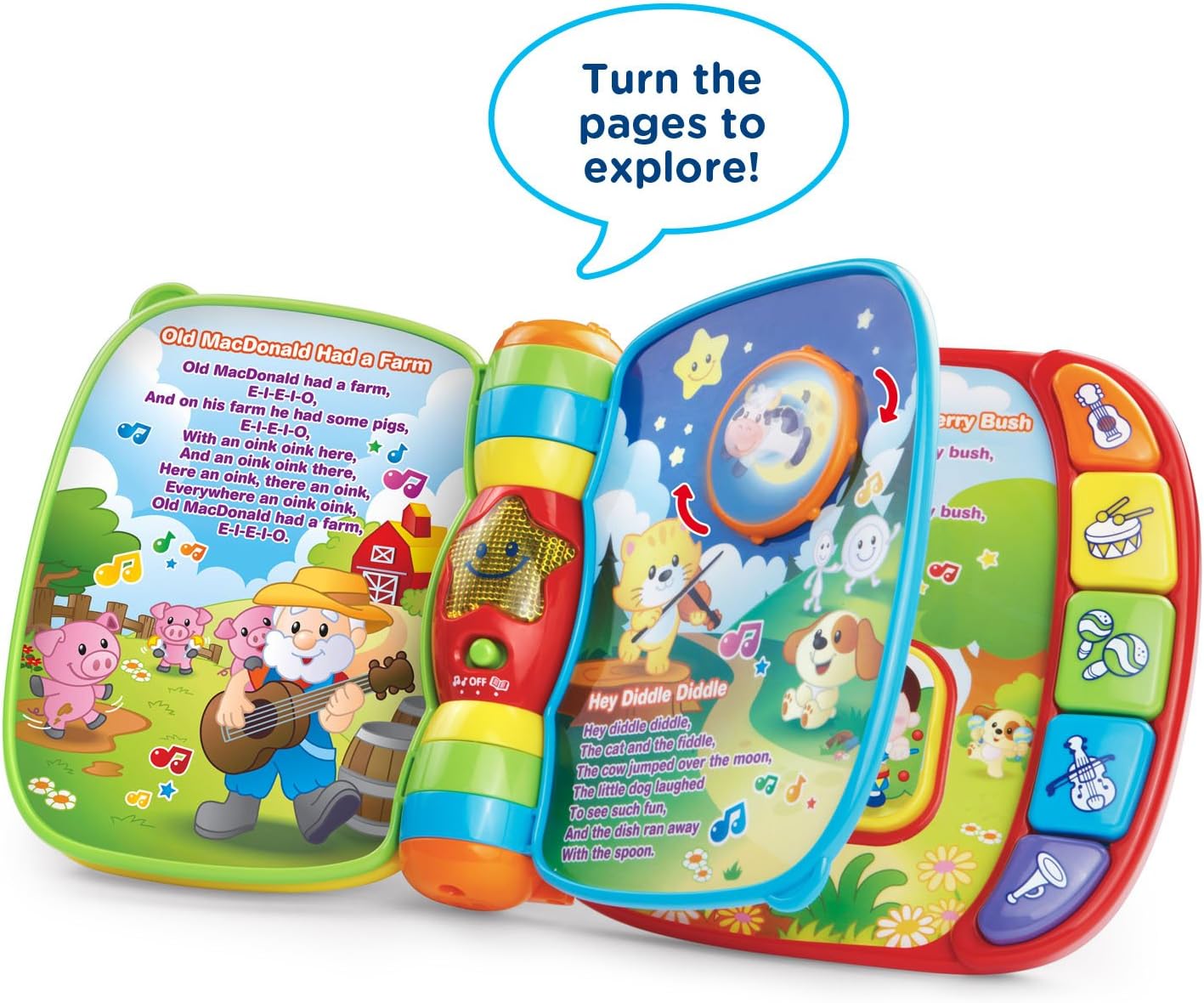 VTech Libro de rimas musicales (embalaje sin frustración), rojo