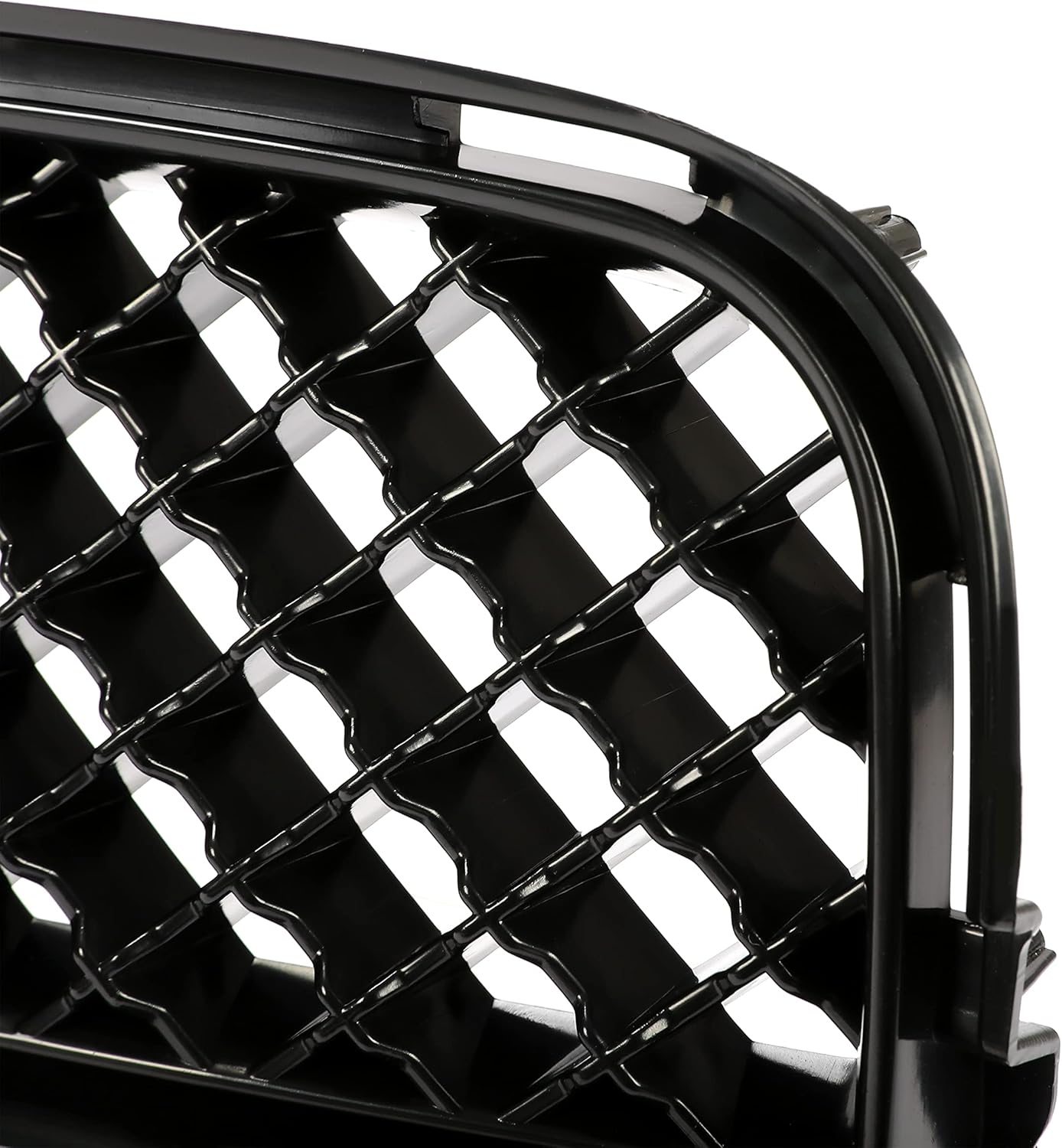 HECASA Parrilla delantera superior e inferior compatible con Scion tC 2005-2010 Cubierta de parachoques de malla para capó de rejilla, color negro,
