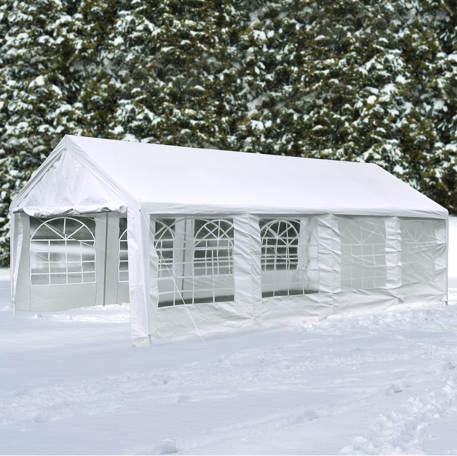 YITAHOME Gazebo resistente de 13 x 26 pies, para exteriores, fiesta, boda, tienda de campaña con ventanas laterales extraíbles (13 x 26 pulgadas,