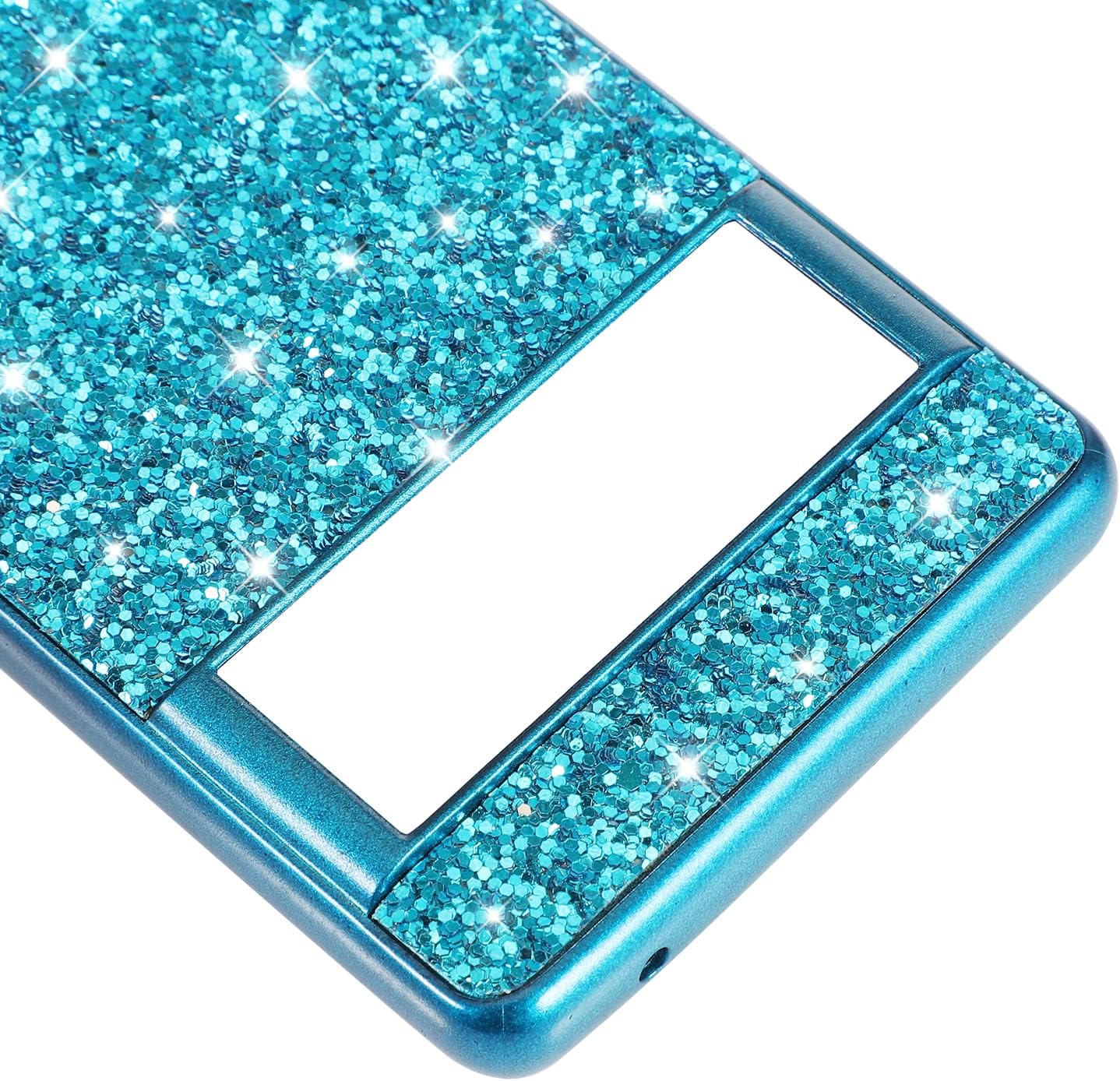Ranyi Funda para Google Pixel 6a, funda para teléfono Google Pixel 6a, brillante brillante con diamantes de imitación con parachoques galvanizado