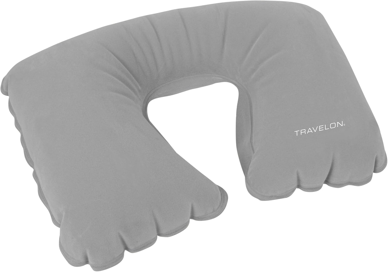Travelon Almohada inflable, gris, tamaño único, vinilo
