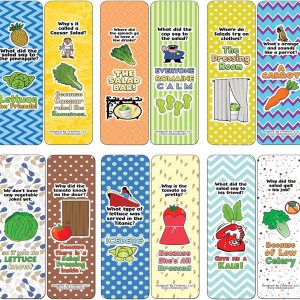 Creanoso Divertidos marcapáginas de bromas de ensalada (paquete de 12) Ideas de regalo de calidad premium para niños, adolescentes y adultos Creanoso Divertidos marcapáginas de bromas de ensalada (paquete de 12) Ideas de regalo de calidad premium para niños, adolescentes y adultos