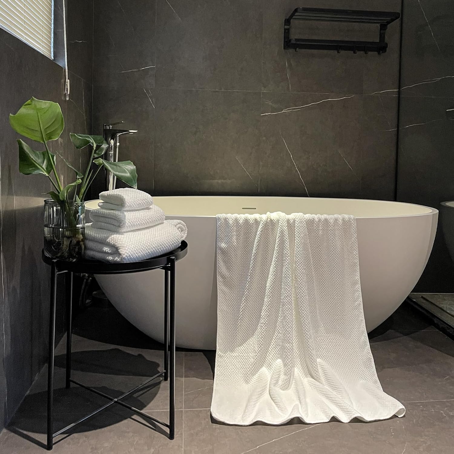 Toallas de baño de gran tamaño extra grandes de 40 x 80 pulgadas para adultos, toallas de ducha de microfibra súper suaves de secado rápido