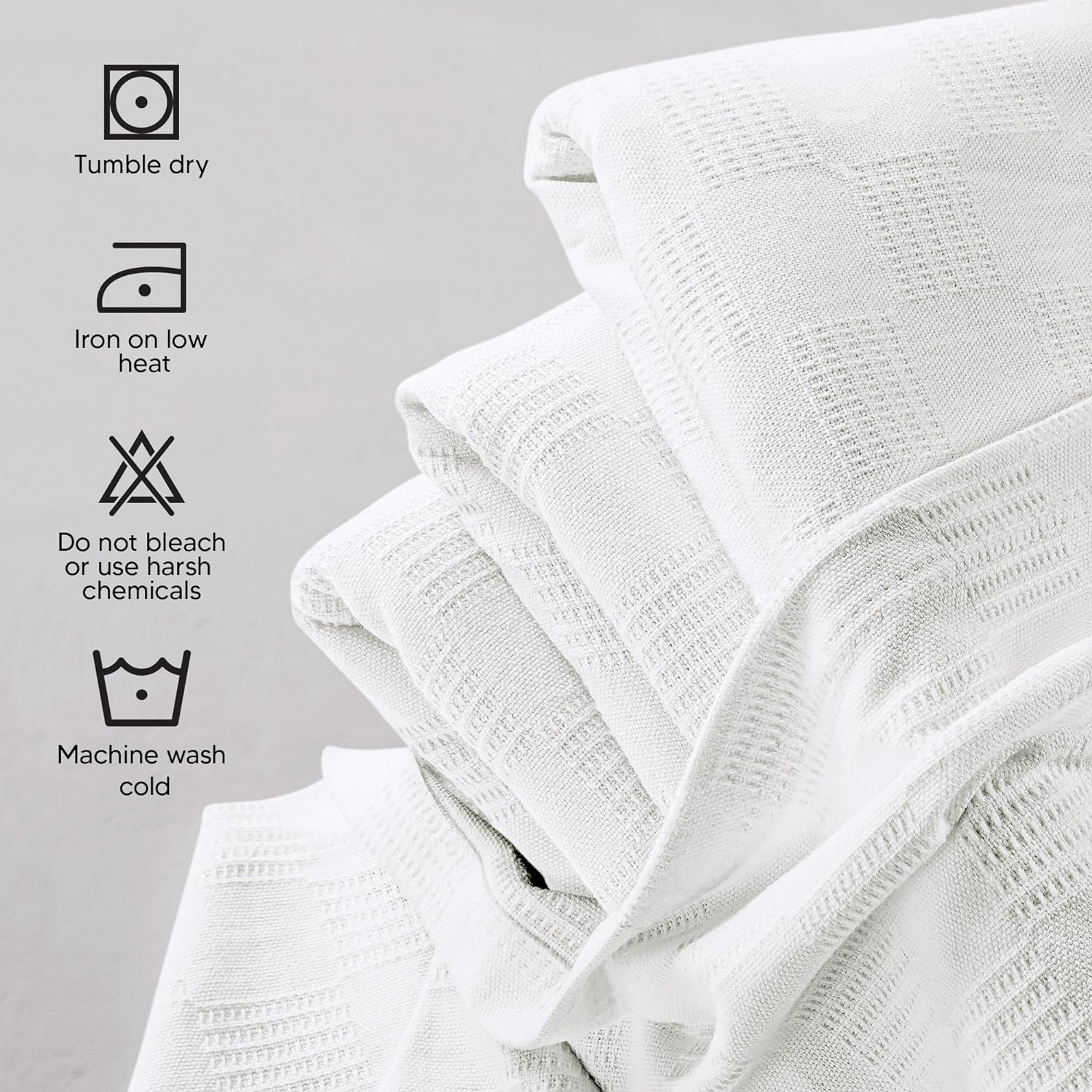 Utopia Bedding Manta 100% algodón (tamaño matrimonial, 90 x 84 pulgadas), manta térmica ligera de 350 GSM, manta térmica suave y transpirable para