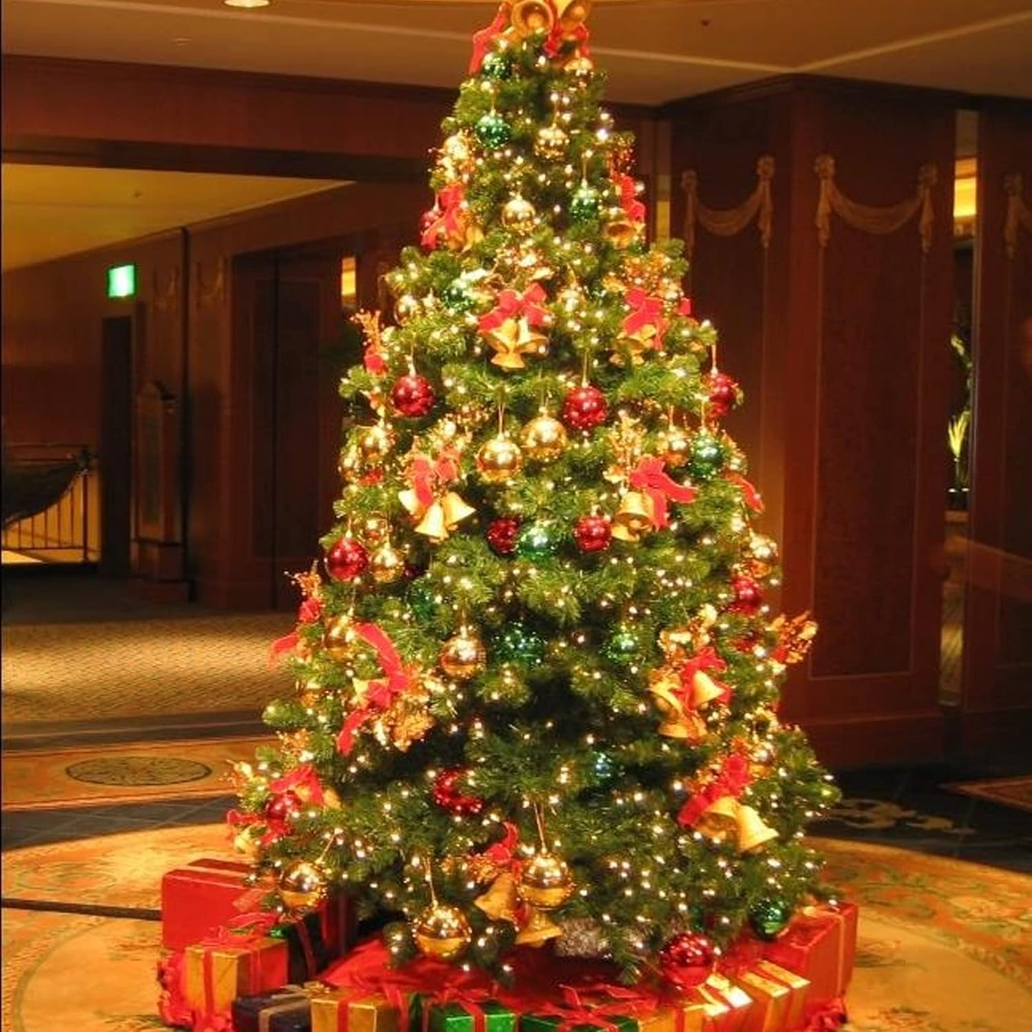 Dazzle Bright 50 luces LED de Navidad que funcionan con bateo, mini tira de luces impermeables de 16 pies con 8 modos para Navidad, interiores,