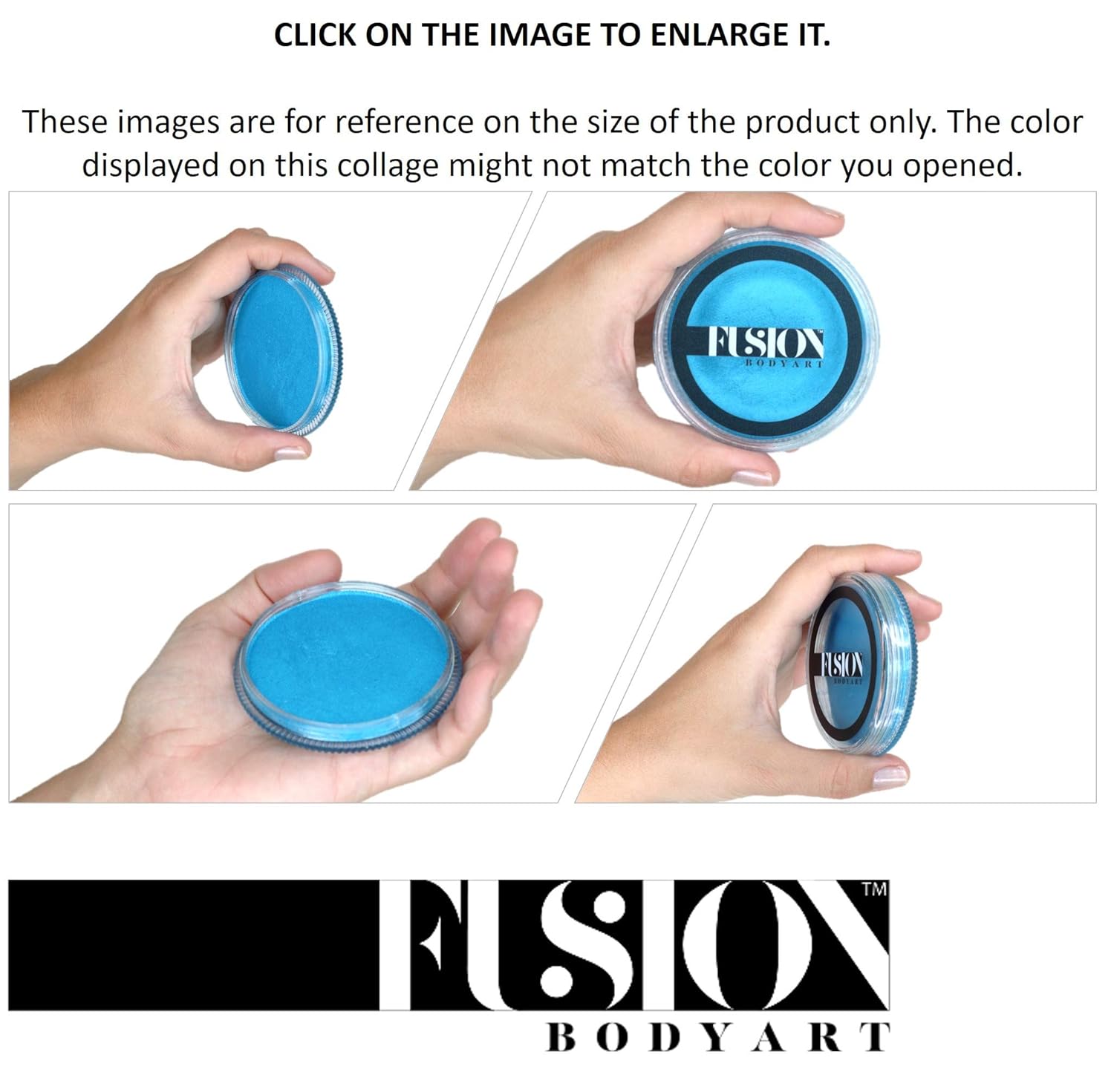 Fusion Body Art Pintura facial profesional  Prime Fresh Blue (1.26 onzas), suministros de pintura facial y corporal activada por agua, calidad