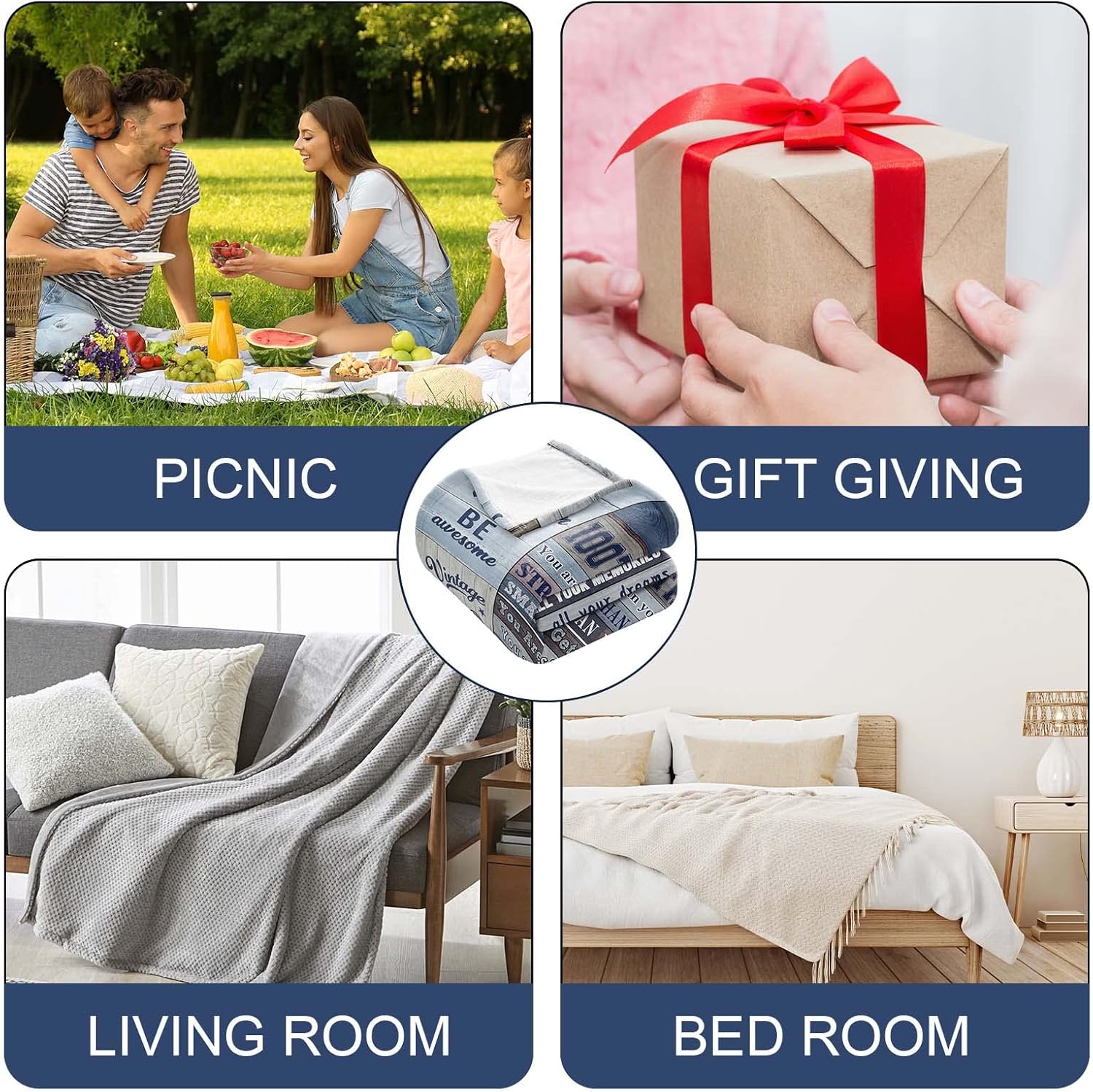 Eslygoily Regalos de feliz cumpleaños número 100 para mujeres y hombres, regalos de cumpleaños número 100 para hombres, manta de decoración de