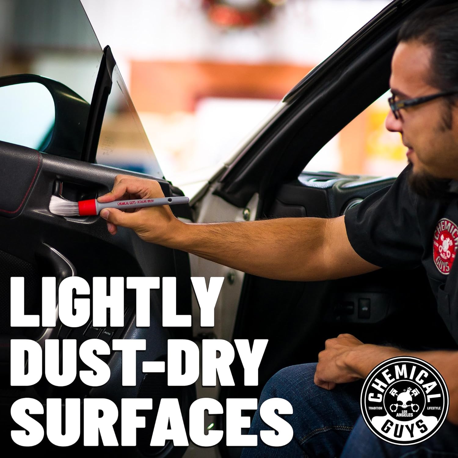 Chemical Guys ACC600 – Juego de cepillos para detalles interiores todo en los detalles (ideal para automóviles, camiones, SUV, caravanas y más)