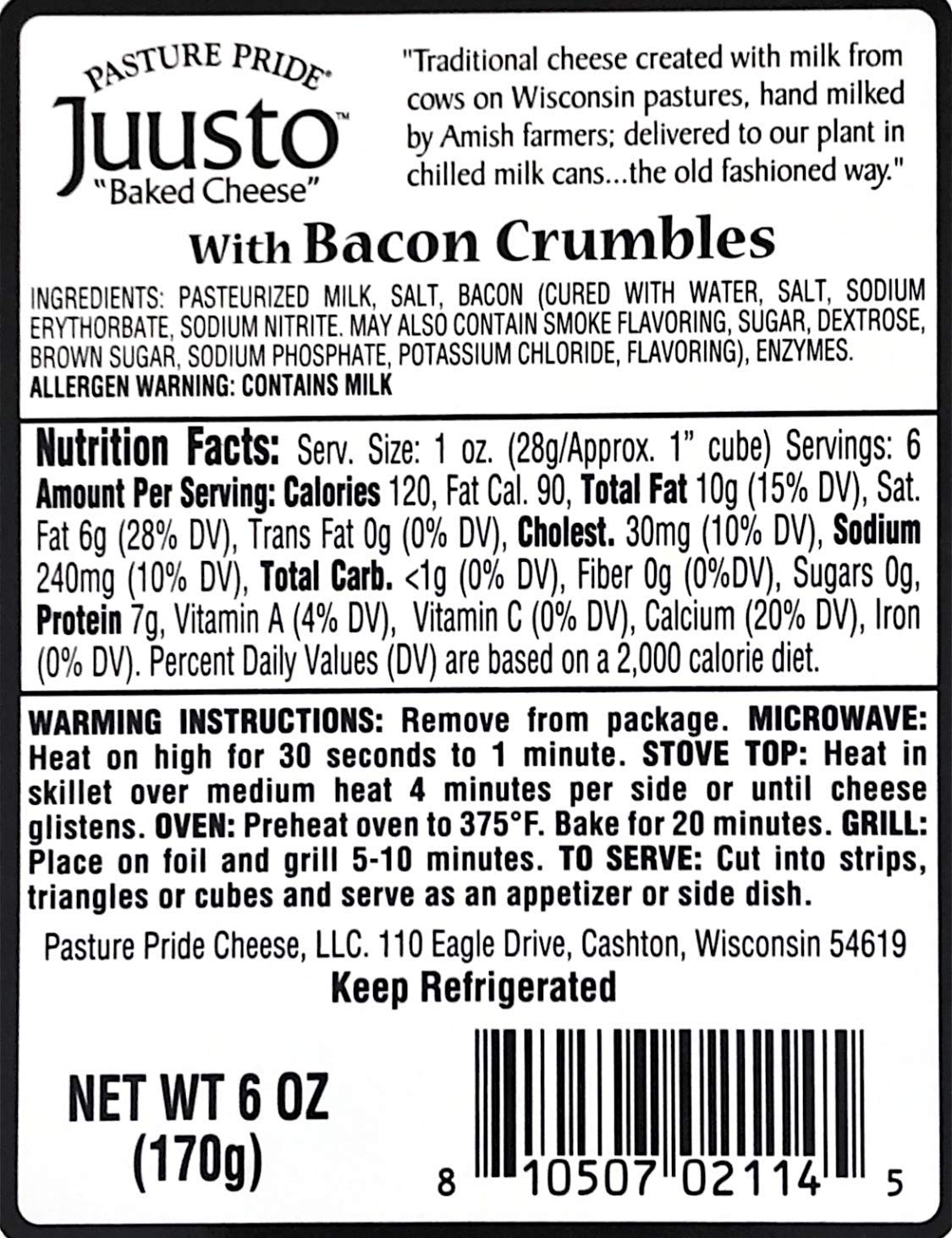 Juusto Variedad de Panes Horneados Queso-Juusto, Juusto Bacon & Juusto Italiano – Paquete de 3
