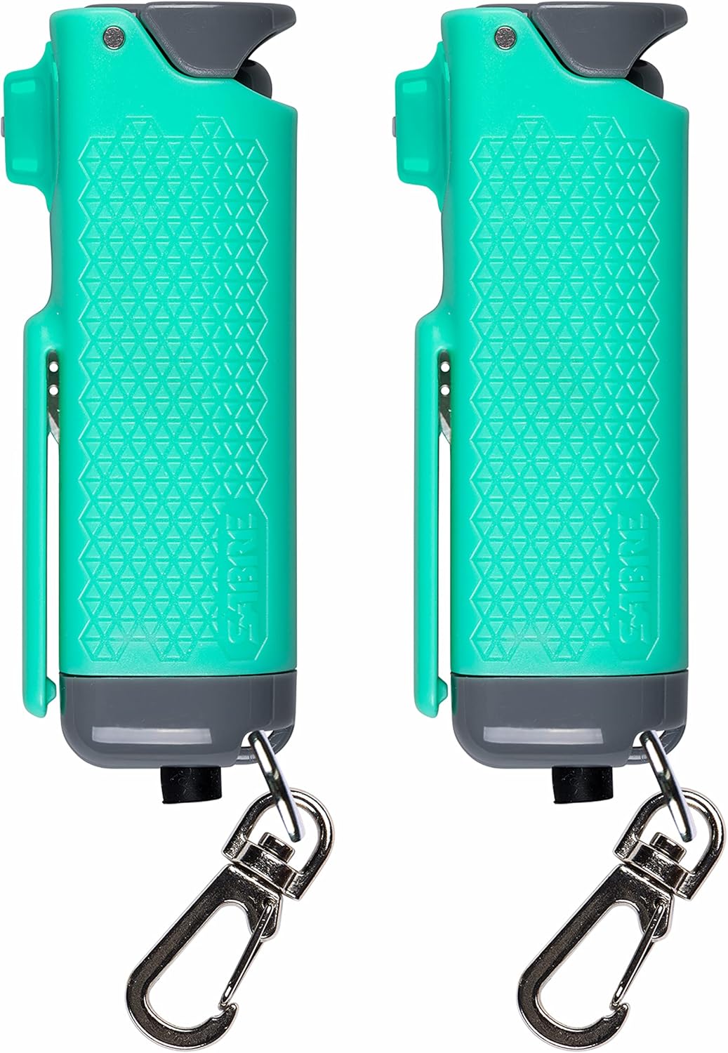 SABRE Safe Escape – Gel pimienta 3 en 1 con cortador de cinturón de seguridad y rompe ventanas, spray pimienta de máxima resistencia, llavero de