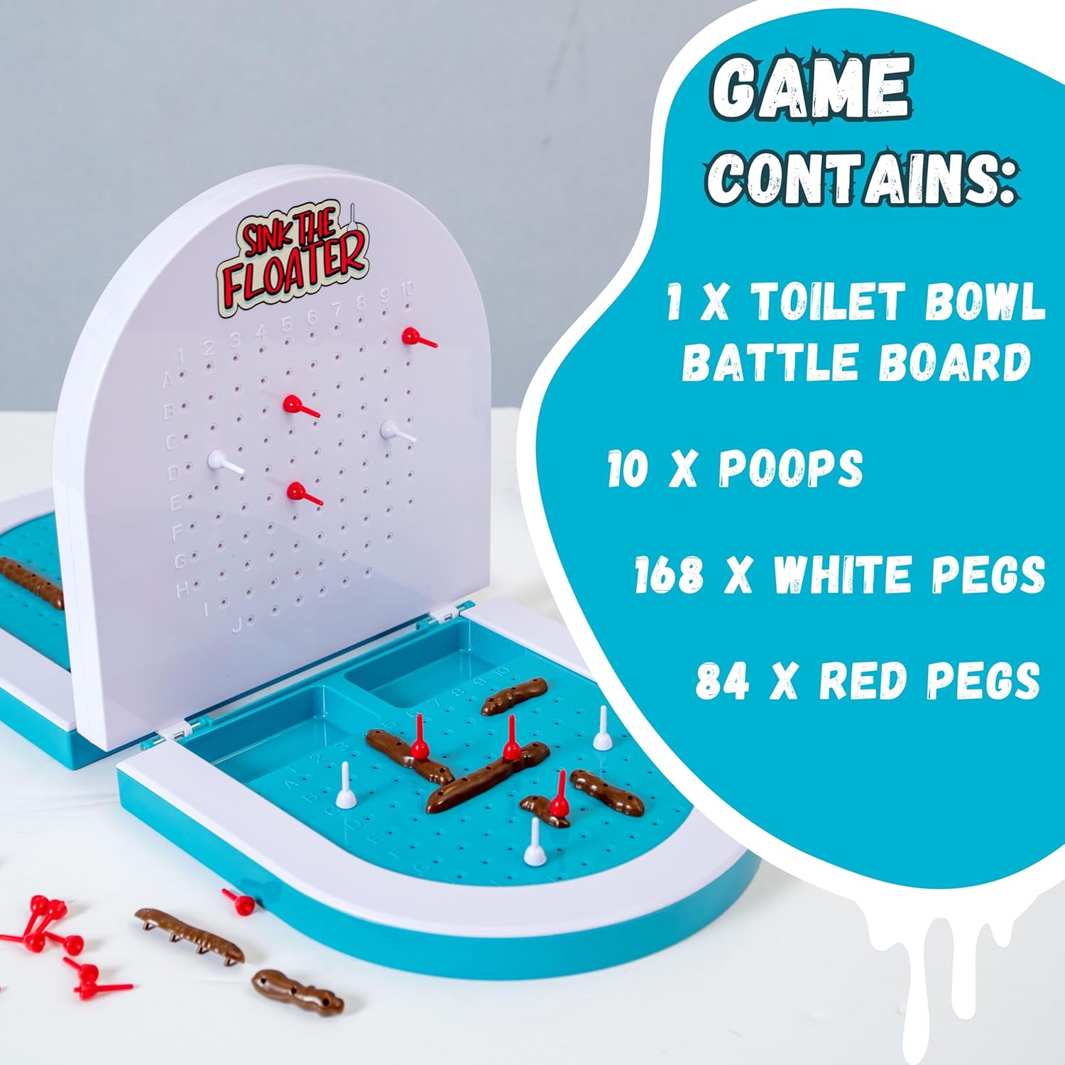 Boxer Gifts Sink The Floater – Juego para niños  Puedes hundir el apesto  Divertidos juegos de mesa familiares para niños y adultos  Divertido