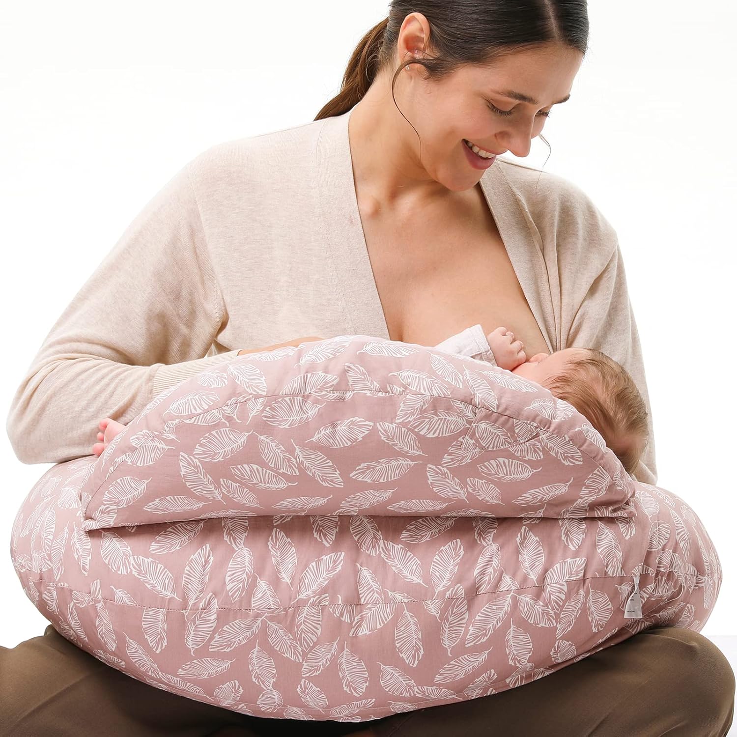 Momcozy Original Nursing Pillow and Positioner – Plus Size Feeding Pillow  Breastfeeding, Bottle Feeding, Baby Support  with Adjustable Waist Strap