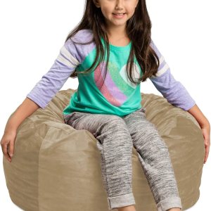 Sofa Sack – Puf de felpa ultra suave para niños – Sillón puff de espuma viscoelástica con funda de microgamuza – Muebles rellenos de espuma y Sofa Sack – Puf de felpa ultra suave para niños – Sillón puff de espuma viscoelástica con funda de microgamuza – Muebles rellenos de espuma y