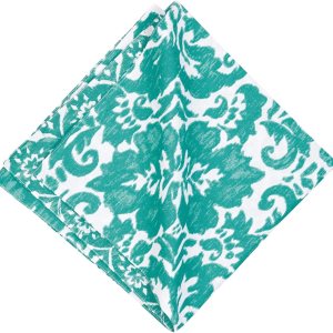 C&F Home Madison Aqua – Servilleta de algodón reversible de gran tamaño, floral, geométrica, verano, primavera, servilleta individual azul C&F Home Madison Aqua – Servilleta de algodón reversible de gran tamaño, floral, geométrica, verano, primavera, servilleta individual azul