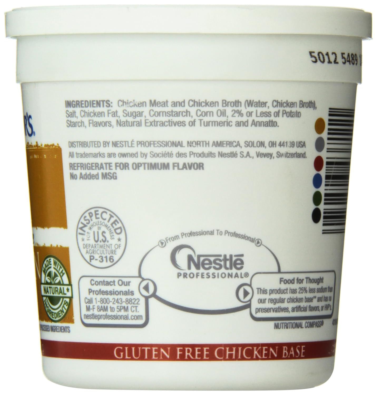 Del menor sin gluten pollo Base fabricada con ingredientes naturales, 16onzas