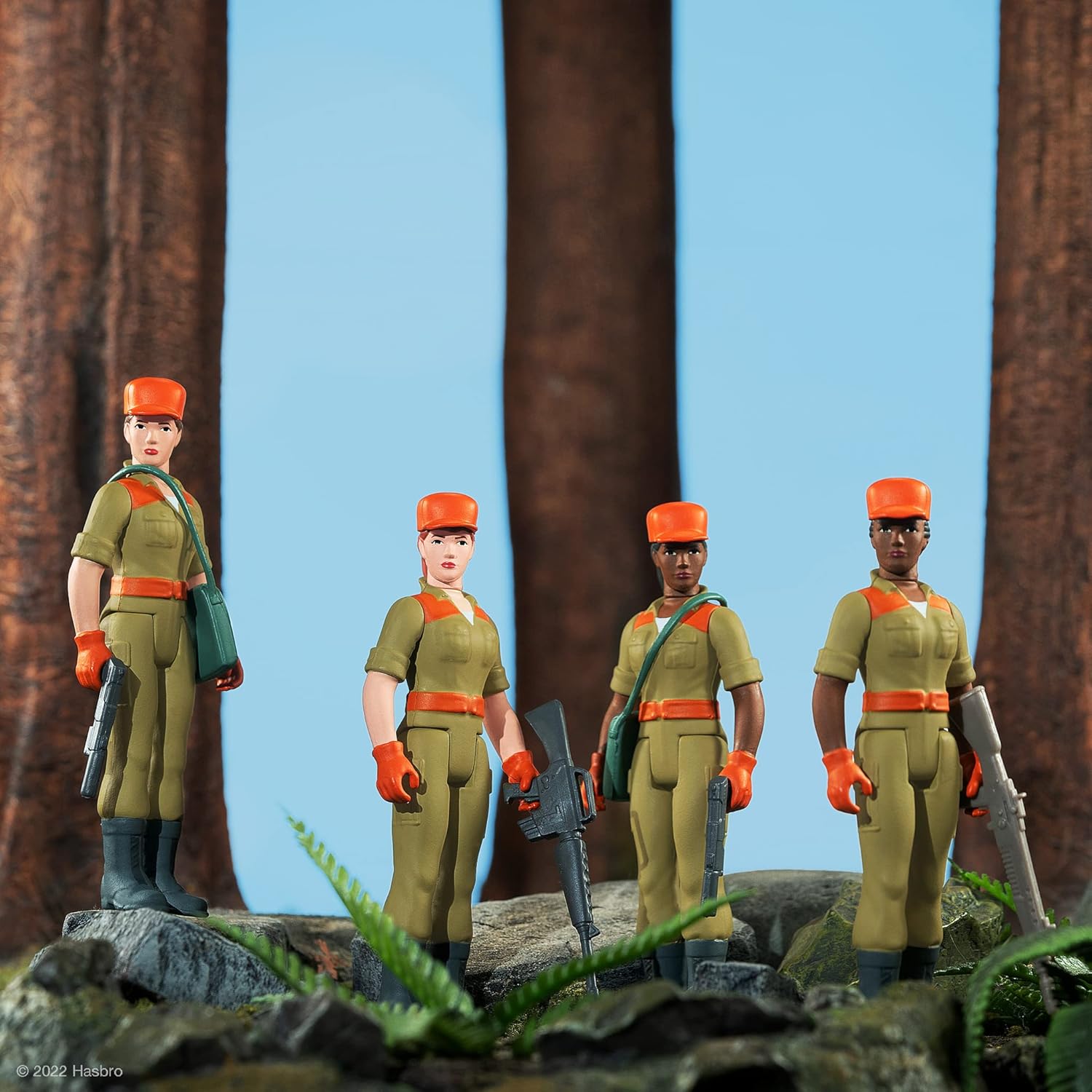 Super7 G.I. Joe – Pelo de cola de caballo femenino de combate (rosa) de 3.75 pulgadas