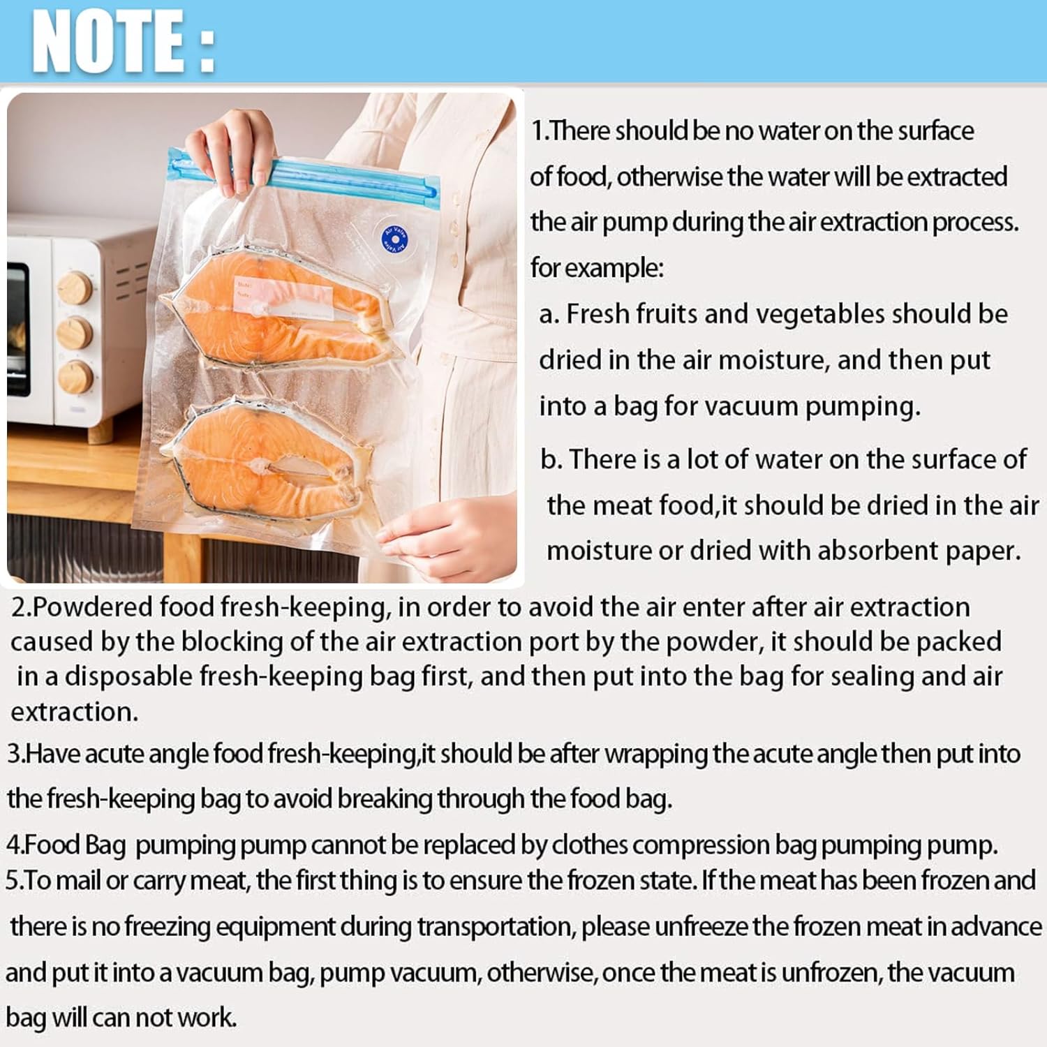 Daarcin Juego de 15 bolsas supergrandes para Sous Vide, bolsas selladoras al vacío reutilizables sin BPA y 2 clips de sellado para almacenamiento de