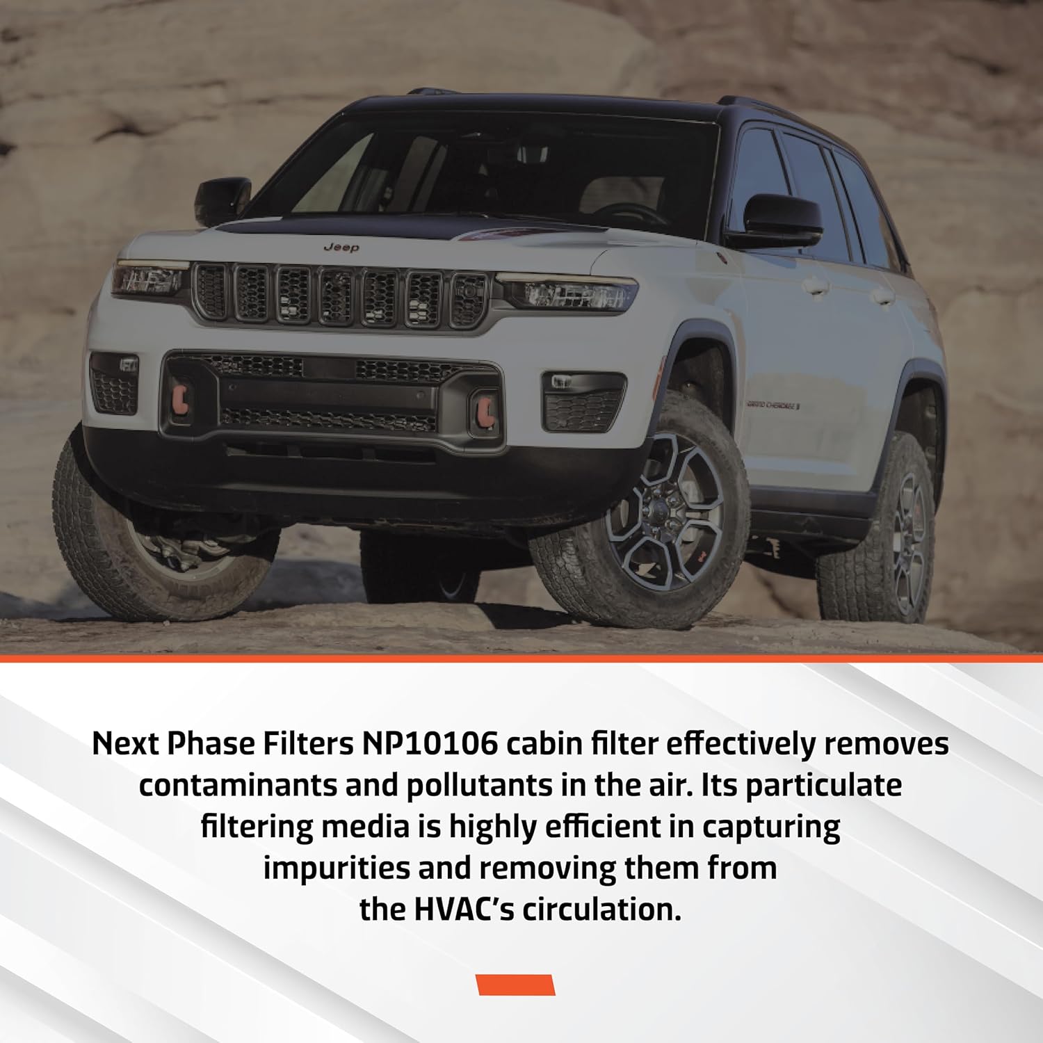 Reemplazo del filtro de aire de cabina  Fabricado en Estados Unidos  Compatible con varios modelos de coche Fiat y Jeep  Reemplaza a O.E.