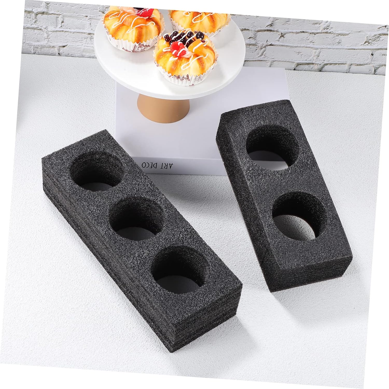 Portavasos para llevar, 4 unidades, portavasos, para bebidas, bandeja de bebidas, bandeja de bebidas para llevar, soporte de café, soporte de espuma