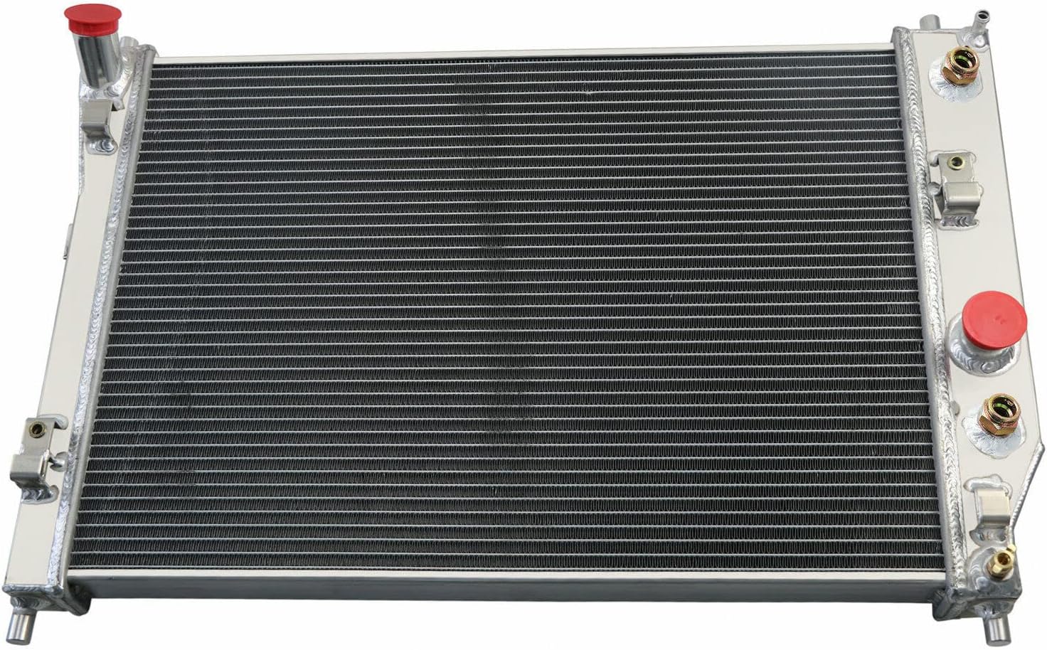 Radiador de aluminio de 4 filas compatible con Chevy Corvette C6 SSR 2003-2013 2004 2005 2006 2007 2008 2009 2010 2011 2012 5.3L 6.0L 6.2L 7.0L V8