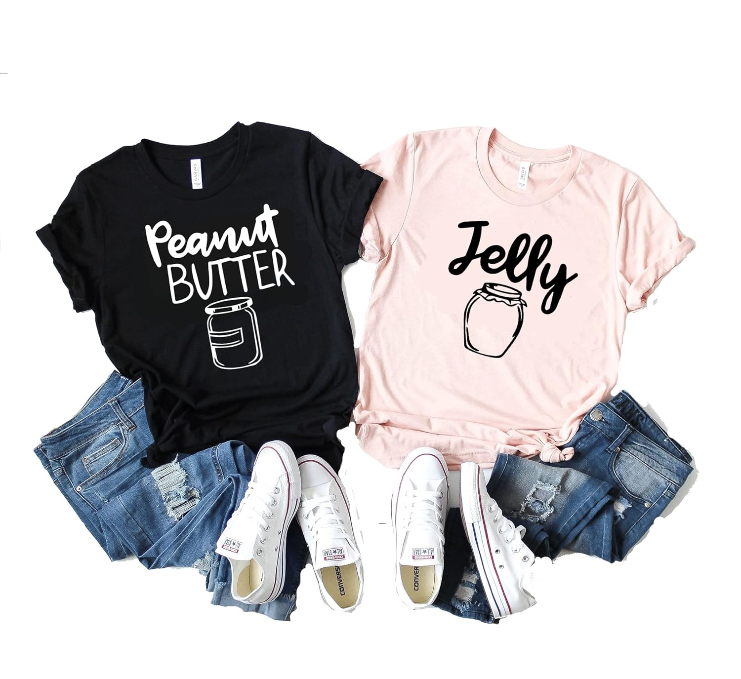 Best Friend Shirts BFF Shirts Bestie Shirts Peanut Butter Shirt Jelly Shirt Cute Friend Shirts Funny Friend Shirts Brunch Tees d447