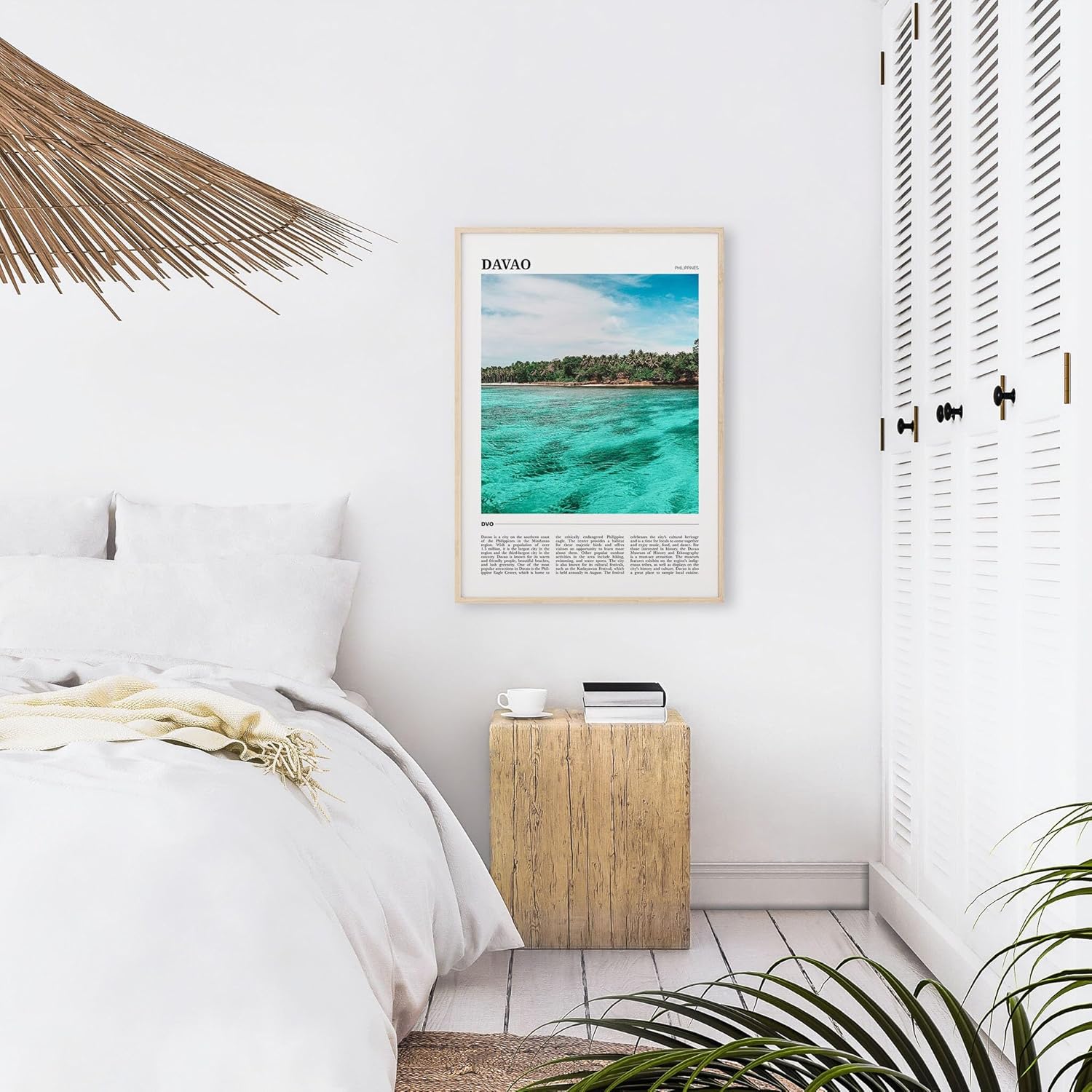 Póster de viaje de Davao, arte de pared de Davao, impresión de póster de Davao, foto de Davao, decoración de Davao, Filipinas