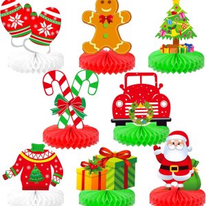 KatchOn, Centros de mesa de Navidad para mesas, paquete de 8 Centros de mesa de Navidad, mesa de camión de Navidad para decoraciones de mesa de KatchOn, Centros de mesa de Navidad para mesas, paquete de 8 Centros de mesa de Navidad, mesa de camión de Navidad para decoraciones de mesa de