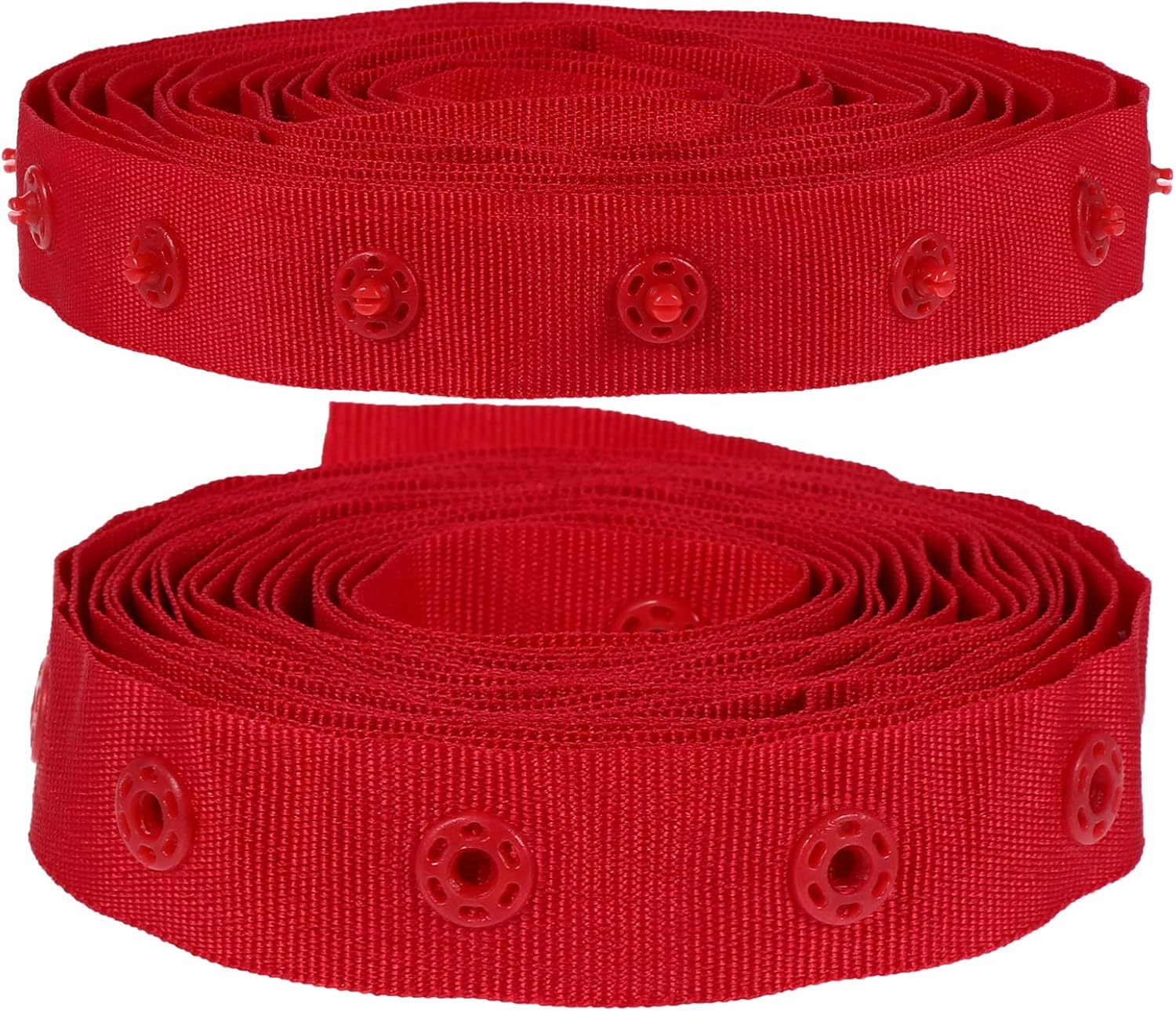 EXCEART 1 cinturón de hebilla de plástico prensa Stud Band sujetadores de cinta de poliéster cinta de costura roja cinta de presión cinta de presión