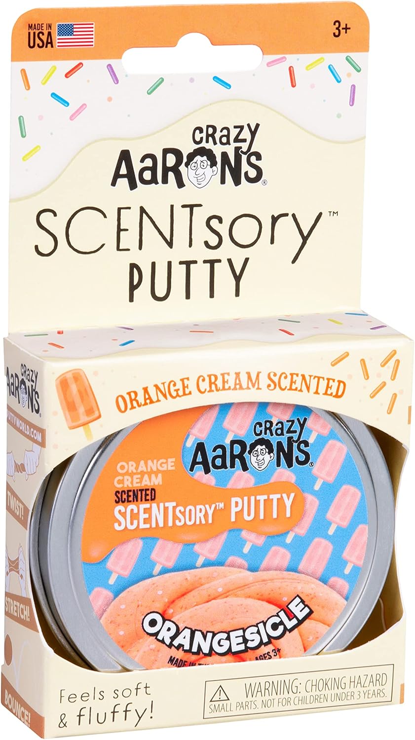 Crazy Aaron’s – Masilla Thinking Putty, regalo con aroma, juguete sensorial, para estirar, jugar y crear, nunca se seca, con lata de almacenamiento