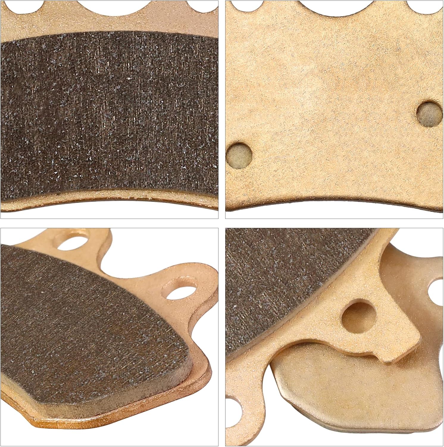 Sollon Pastillas de freno sinterizadas delanteras y traseras para Harley Davidson Touring Road King Classic, Road Glide, Electra Glide Standard, Low
