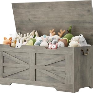 IDEALHOUSE Cofre de almacenamiento, baúl de juguetes de 39.4 pulgadas para niños y niñas, caja de juguetes grande de madera para niños, banco de IDEALHOUSE Cofre de almacenamiento, baúl de juguetes de 39.4 pulgadas para niños y niñas, caja de juguetes grande de madera para niños, banco de