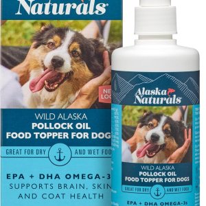 Alaska Naturals Aceite de abadejo salvaje de Alaska para perros – EPA y DHA Omega-3 – Suplemento para piel sana, pelaje brillante – capturado en la Alaska Naturals Aceite de abadejo salvaje de Alaska para perros – EPA y DHA Omega-3 – Suplemento para piel sana, pelaje brillante – capturado en la