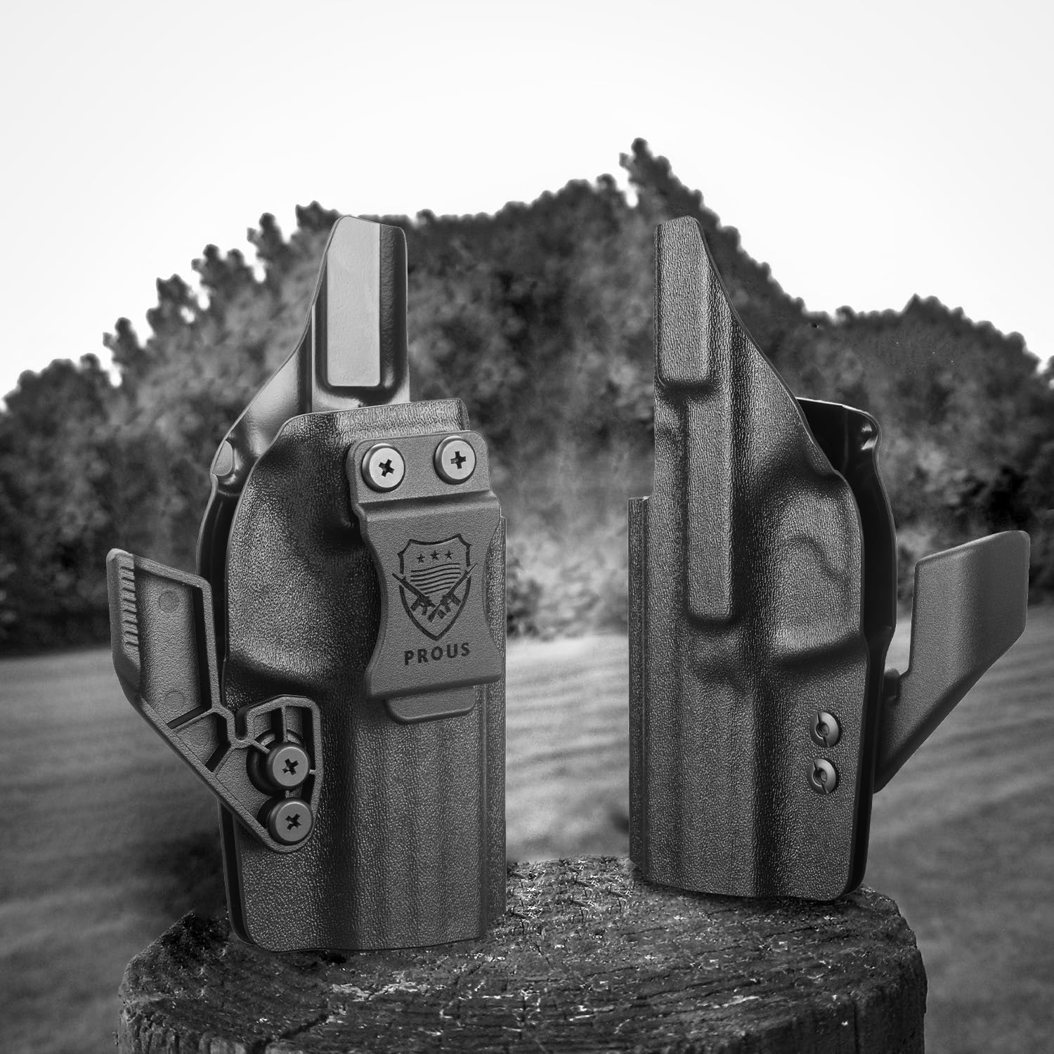 PROUS IWB Kydex Holsters Optics Cut & Claw Glock 1719264445(GEN 1-5) y G2332(GEN 1-4), Glock 4343X – No compatible con G43X MOS, Taurus G2CG3C, Sig