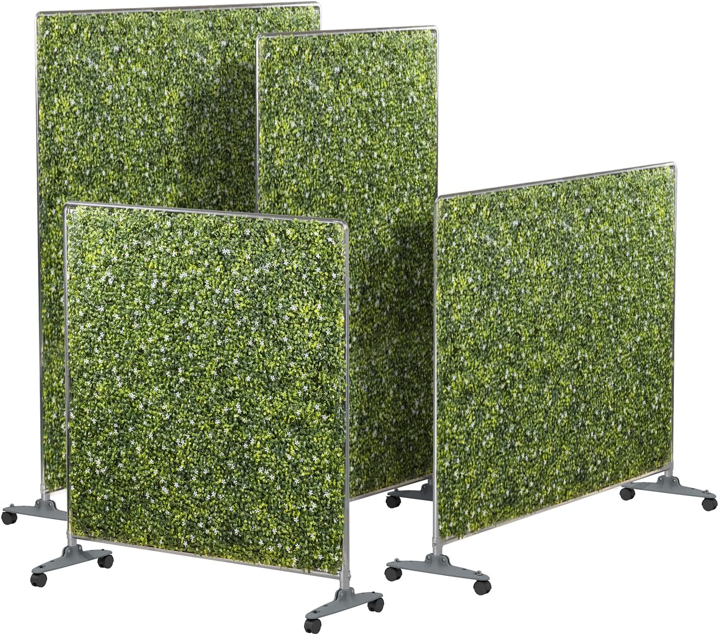 Coarbor Paneles de seto de boj artificial, para pared, follaje, hierba, vegetación, soporte de 60 pulgadas de alto x 40 pulgadas de ancho, pantalla
