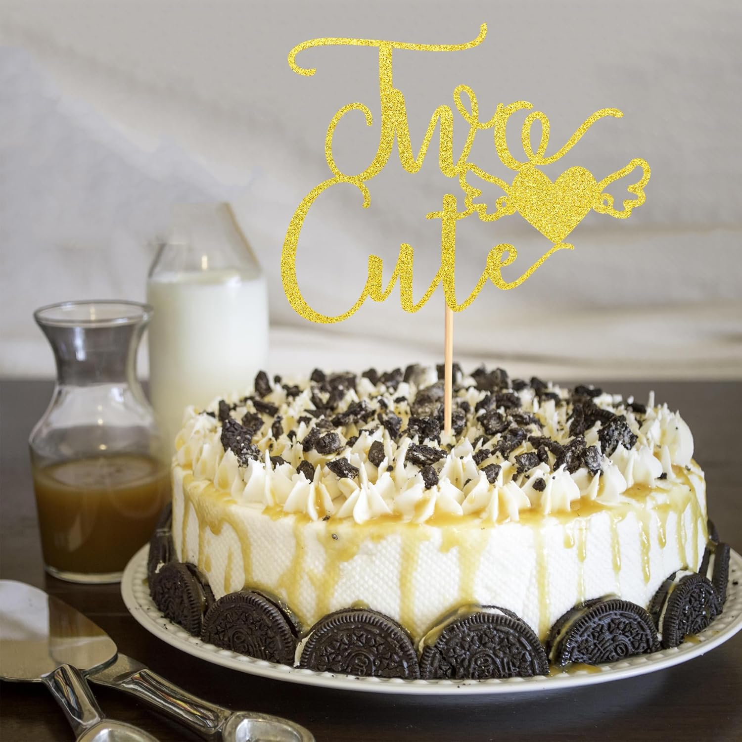 Dos bonitas decoraciones para tartas para bebé niña y niño  Selección de pastel de segundo cumpleaños  Suministros de decoración de fiesta de feliz