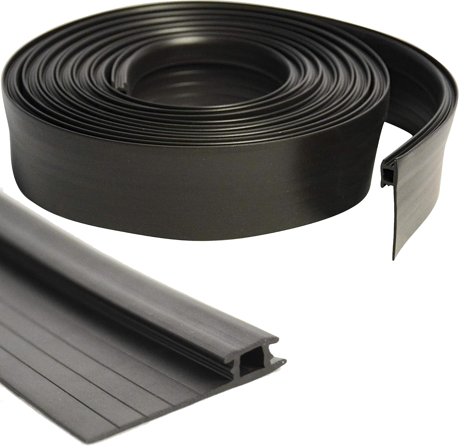 Tira de vinilo negro de 96 pulgadas de largo de ancho ajustable  Tira de sellado de insectos para puerta mosquitera y tapón de corrientes de aire