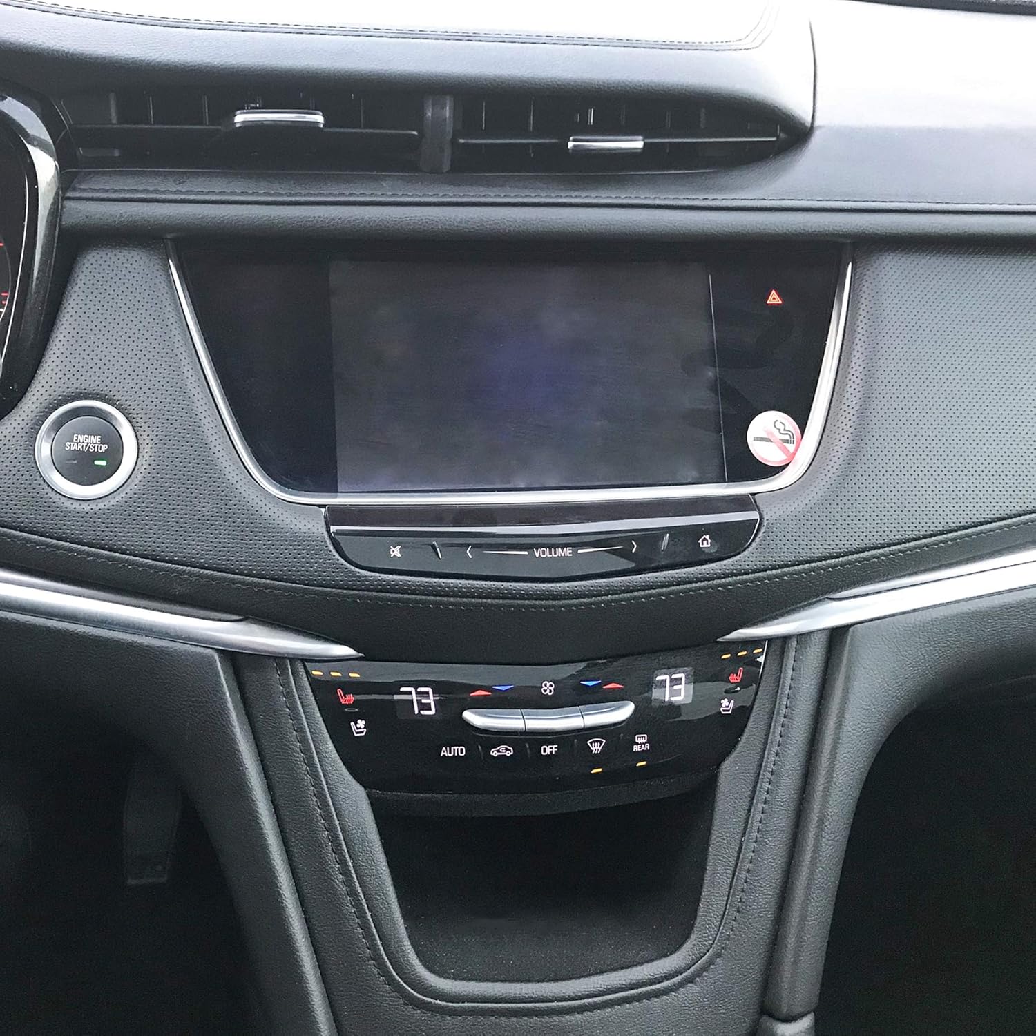 Red Hound Auto Protector de pantalla de 2 piezas compatible con Cadillac XT5 2017-2019 CUE Invisible alta claridad Touch Display Protector minimiza
