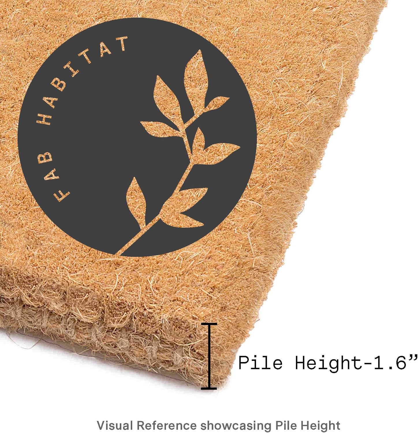 Fab Habitat Tapete tejido a mano  Tapete de entrada para patio, puerta de entrada  Decorativo para todas las estaciones