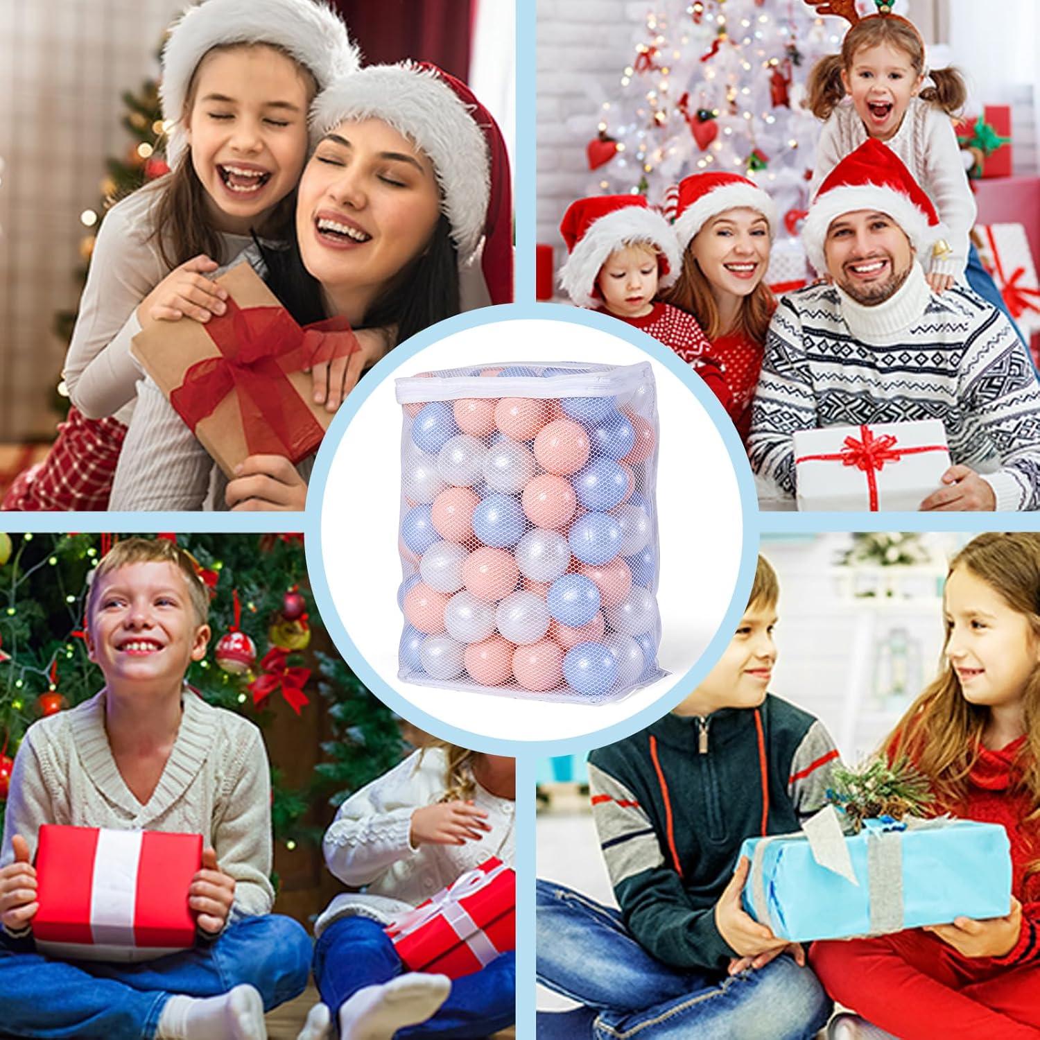 GOGOSO Ball Pit Balls for Toddles, Kids Plastic Balls for BallPit, Pool, Baby Party Accessories, Birthday Decoration 50 100 200 500 1000