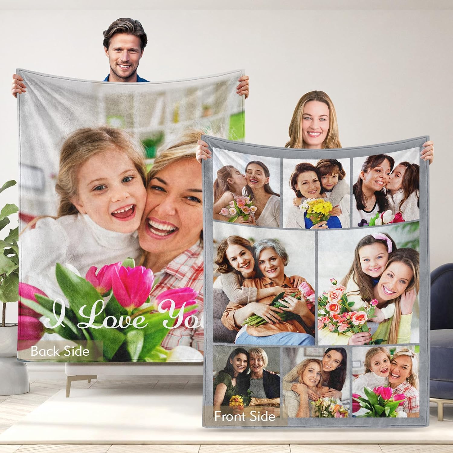 Regalos para parejas, manta personalizada de doble cara con fotos, texto, regalos personalizados para novio, novia, manta personalizada de franela