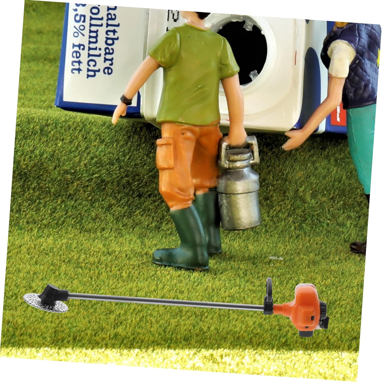 CHILDWEET Casa de muñecas cortacésped miniatura cortacésped miniatura Juguetes PVC Material Diseño realista