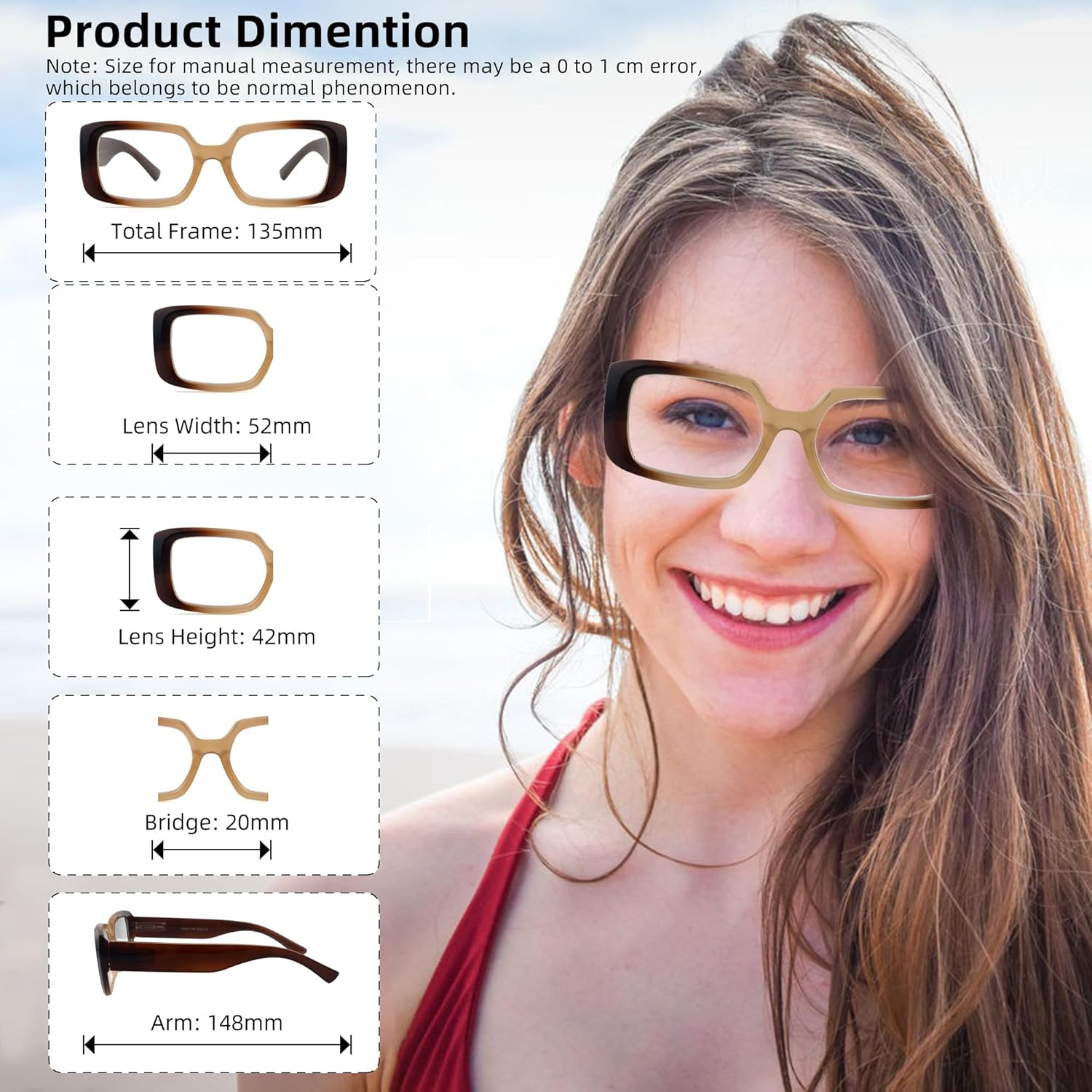 Gafas de lectura rectangulares para mujer, para lectores de mujer, bloqueador de luz azul