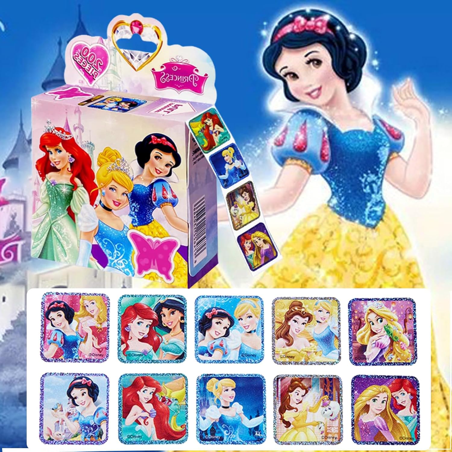 600 calcomanías para niños, paquete de 3 en 30 diseños, etiquetas autoadhesivas de 1-12 pulgadas, calcomanías de dibujos animados para niños y